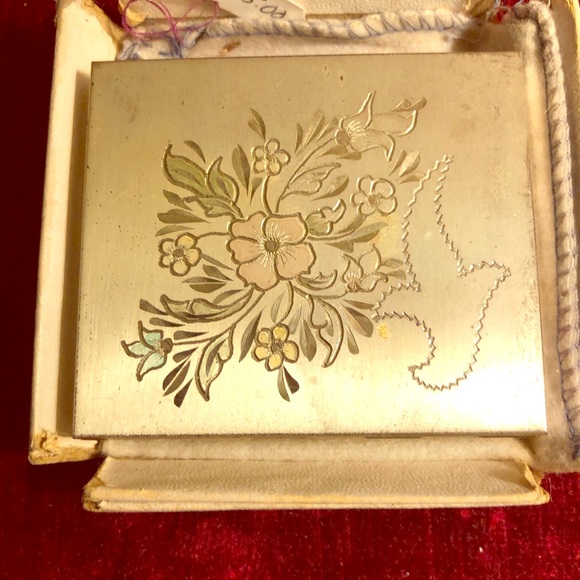 Vtg compact sterling silver - Picture 1 of 6